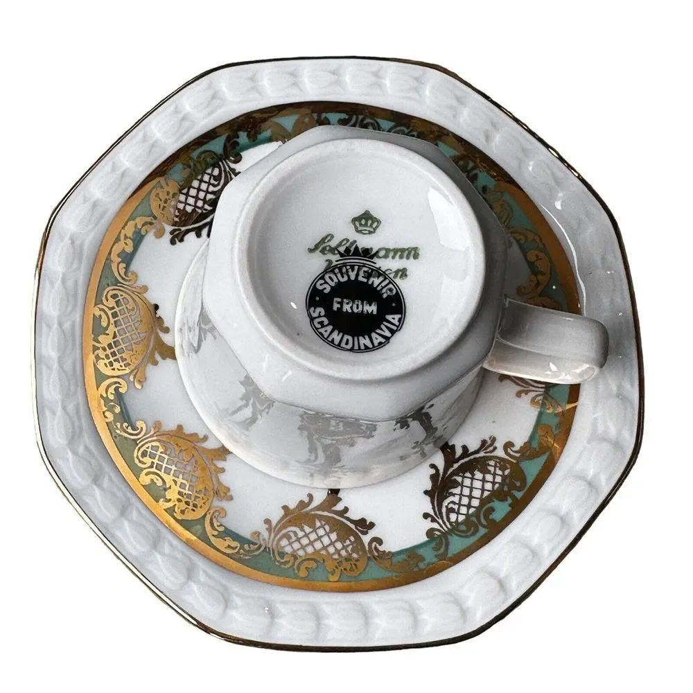Seltmann Weiden Bavaria West Germany Tea Cup Saucer Souvenir‎ Nordic European